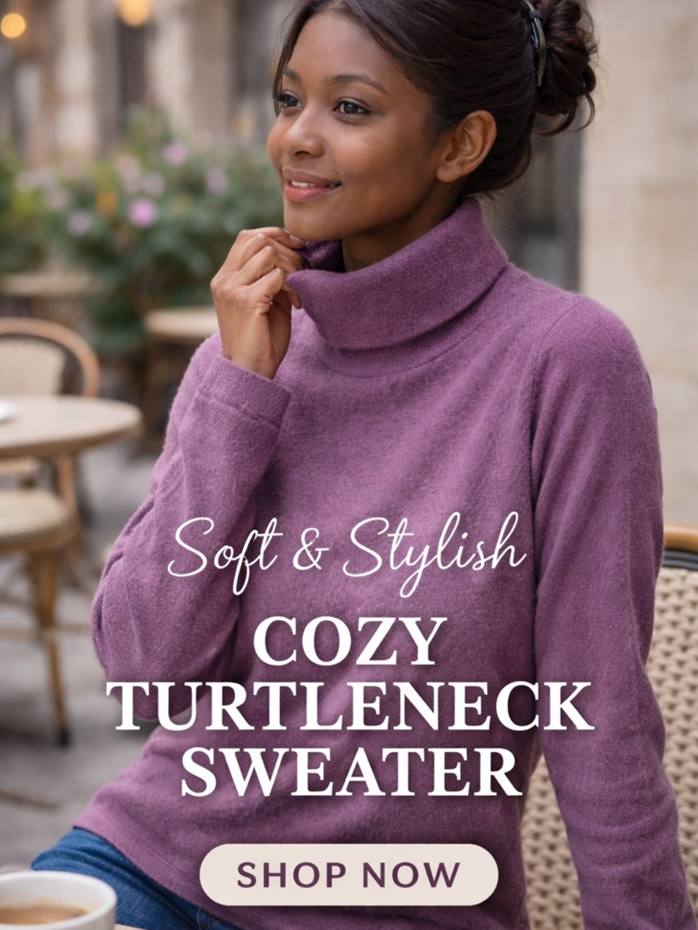 Fenn Wright Manson Cashmere Sweater in Deep Plum